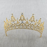 Luxury Bridal Crystal Tiara Crowns Princess Queen Pageant Prom Rhinestone Veil Tiaras Headband Wedding Hair Accessories