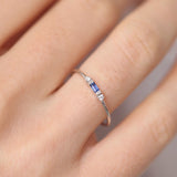 Aveuri Thin Dainty Rings For Women Elegant Mini OL Yellow Rose Gold Silver Color Working Gift Fashion Jewelry KCR065