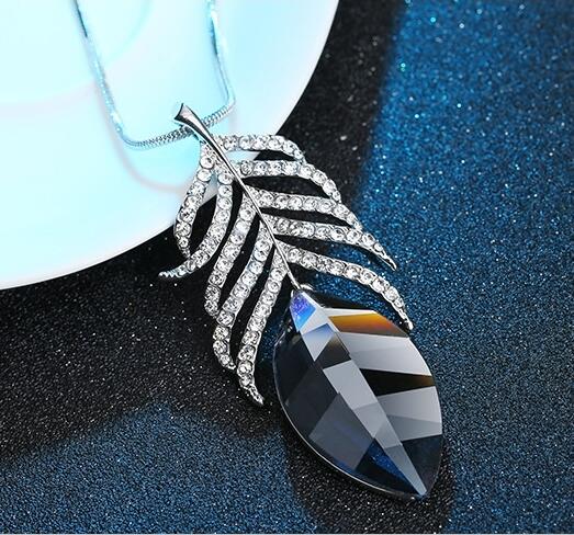 Meyfflin Long Necklaces & Pendants for Women Collier Femme Geometric Statement Colar Maxi Fashion Crystal Jewelry Bijoux 2023