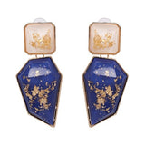 AVEURI  Luxury Resin Stone Pendant Earrings For Women Wedding Dangle Drop Jewelry Charm Statement Earrings