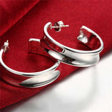 Aveuri Classic Smooth Alloy Women Hoop Earring Gift Christmas Party Wedding Top Selling Fashion Jewelry