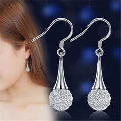 Christmas Gift alloy New Jewelry Shambhala luxury zirconia female popular original brand of high-end vintage stud earrings