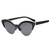 Aveuri Butterfly Cat Eye Sunglasses Women 2022 Brand Designer Blue Fashion Sun Glasses For Women Trendy Tinted Color Shade UV400