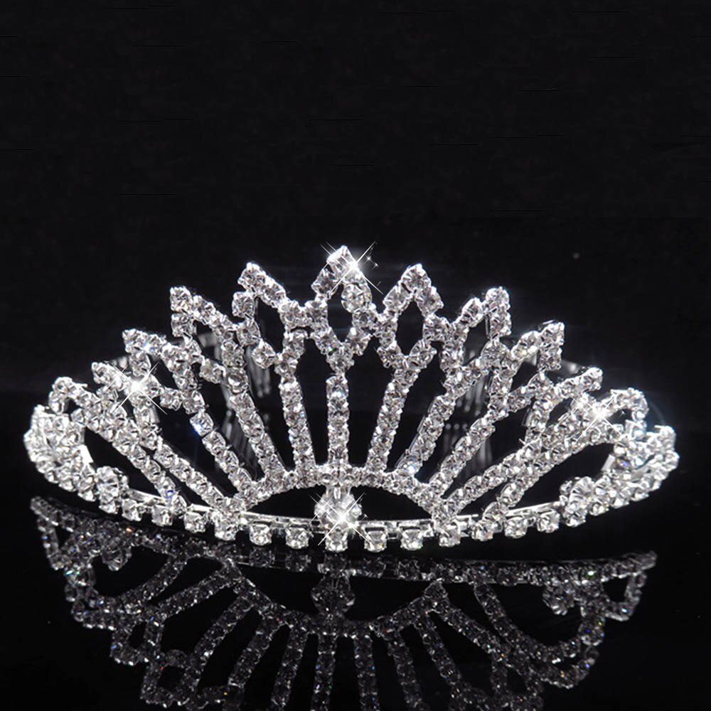 Graduation gift  Princess Crown Bride Tiaras Hair Comb Ornaments Jewelry Headband Crystal Pearl Wedding Crown Hairband Women Headwear