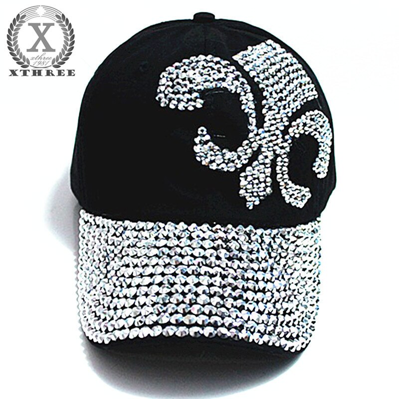 Christmas Gift  fashion hat caps sunshading men and women's  baseball cap rhinestone hat  denim and cotton snapback cap