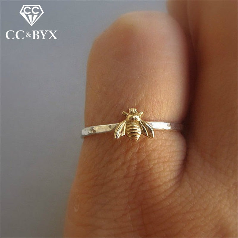 Christmas Gift Trendy Jewelry Rings For Women Lovely Little Bee Cute Ring Party Girl's Gift Bague Anillos Mujer Drop Shipping