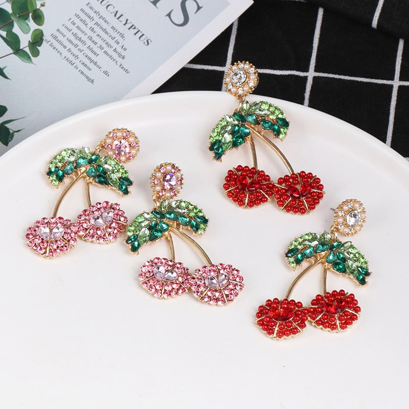 AVEURI  Fish Bird Drop Earrings Statement Earrings Trendy Crystal Oorbellen Wedding Gifts Statement Jewelry Pendientes