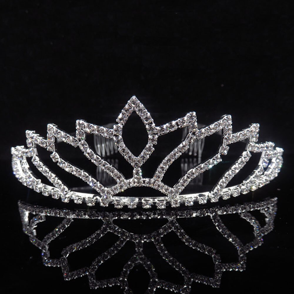 Graduation gift  Princess Crown Bride Tiaras Hair Comb Ornaments Jewelry Headband Crystal Pearl Wedding Crown Hairband Women Headwear