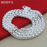 Aveuri Alloy 5mm Round Box Chain 18/20/24 Inch Necklace For Woman Men Fashion Wedding Engagement Charm Jewelry