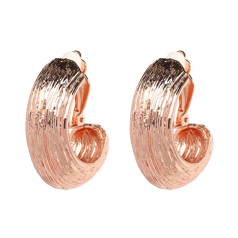 AVEURI New Design Gold Metal Hoop Drop Earrings High-Quality Classic Jewelry Accessories For Women