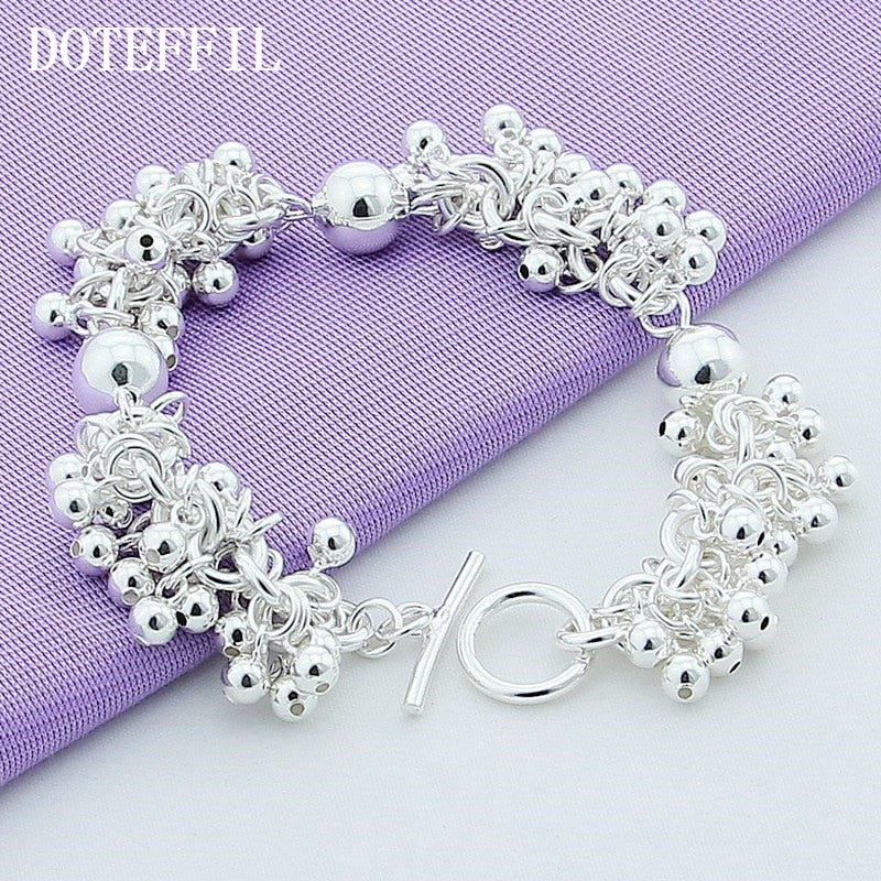 Aveuri Alloy Grapes More Beads Charm Bracelets Jewelry For Fashion Women Wedding Engagement Gift