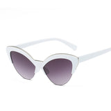 Aveuri Butterfly Cat Eye Sunglasses Women 2022 Brand Designer Blue Fashion Sun Glasses For Women Trendy Tinted Color Shade UV400