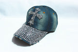 Christmas Gift New black Rhinestone baseball cap Fashion Hip hop Cap Men Women's Baseball Caps Super Quality Unisex  Hat Free Shipping