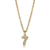 Aveuri Graduation gifts Dainty Tiny Cute Number 0 1 2 3 4 5 6 7 8 9 CZ Pendant Birthday Lucky Number Charm Necklace Rolo Chain Adjustable KN652