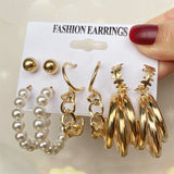 Aveuri Bohemian Gold color Snake Butterfly Drop Earrings Set For Women bead Acrylic Dangle Earrings 2023 Trend Set of Earrings Jewelry