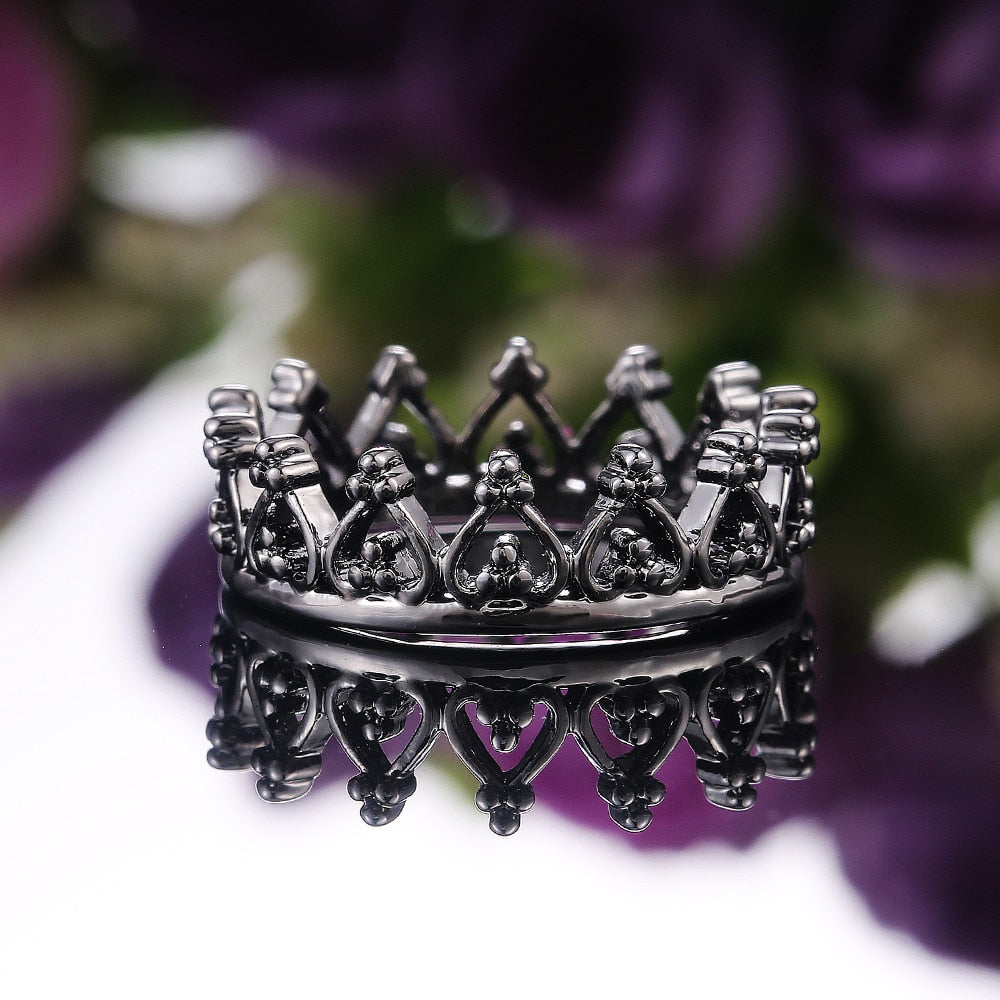 Aveuri Hot Selling Fancy Crown Women Ring Best Anniversary Girl Gift Elegant Female Dance Party Trendy Jewelry Rings Wholesale