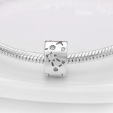 plata charms of ley Silver Color Stars And Moon Pattern Charms Beads Fit Original Pandach Bracelet Woman Fashion Fine jewelry