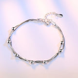 Aveuri Stamp Alloy jewelry high quality fashion woman bracelet retro square simple bracelet length 20CM
