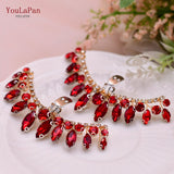 Aveuri X39-R Red Rhinestone Shoe Clips For Pumps Wedding Shoes Buckle Women Shoes Accessories  For Wedding Crystal Decorations