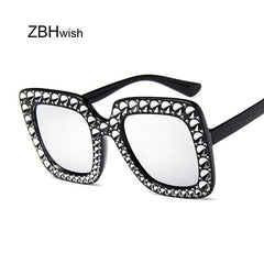 Aveuri  2022Black Vintage Big Square Sunglasses Women Oversized Luxury Brand Fashion Sun Glasses Female Lady Shades UV400