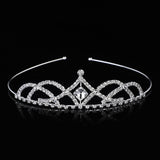 AINAMEISI Bridal Hair Band Girl Children's Crown Headband With Crystal Rhinestone Hair Accessories Jewelry Gift