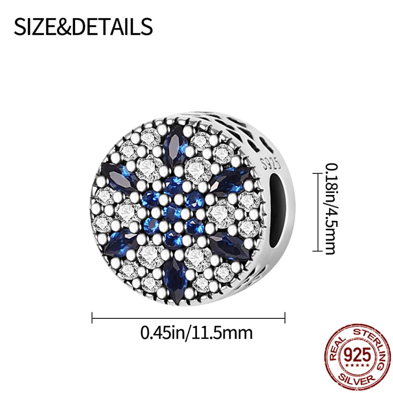 Silver Color 2023 New Fit Pandach Bracelet Beads Demon Series Round Zircon Charms Woman Fashion Fine DIY Jewelry Gift