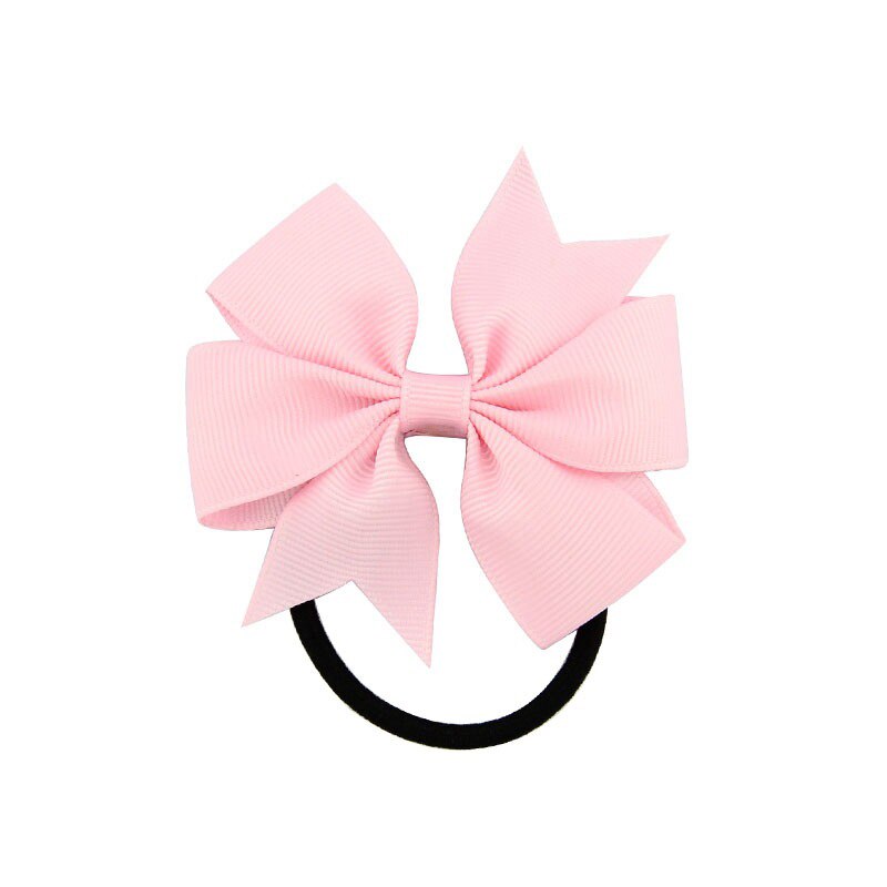 Back to school 2024 AVEURI Candy Colour Girl Bow-Knot Grosgrain Ribbon Hair Ring Female Rubber Band Elastic Hair Bands Bows Girl's Headware