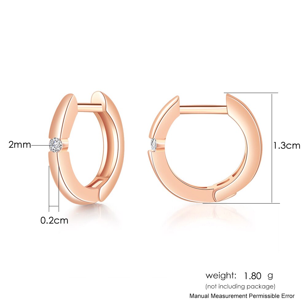 Aveuri Unisex Little Mobius Hoop Earrings For Women Simple Geometric Circle Silver Color Party Gift Fashion Jewelry KBE390