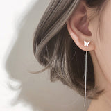 Aveuri 2023 Exquisite Bird-shaped Hummingbird Hoop Pendant Crystal Pendant Earrings Tassel Bird Earrings for Women's Wedding Jewelry