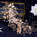 Aveuri Stunning Bridal Hair Accessories Bridal Hair Clip for Girls Rhinestone Bridal Hair Jewelry Wedding Headband