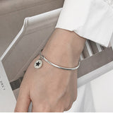 Christmas Gift alloy Star Heart Charm Bracelet &Bangle For Women Elegant Wedding Jewelry Браслет sl361