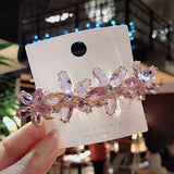 Aveuri 2022 Fashion Crystal Butterfly Hair Clip Large Top Clip Flower Spring Clip Cute Women's Duckbill Clip Headdress