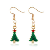 Christmas Gift Christmas Earrings For Women Crystal Snowman Jewelry Christmas Tree Stud Earring Creative Party Accessories Girl Gifts