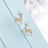 Christmas Gift Fashion Deer Stud Earrings for Women Cute Elk Animal Earrings Ear Stud Jewelry Kids Merry Christmas Accessories Gifts Bijoux