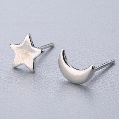 Christmas Gift Prevent Allergy Cat Star Stud Earrings For Women Kids pendientes oorbellen