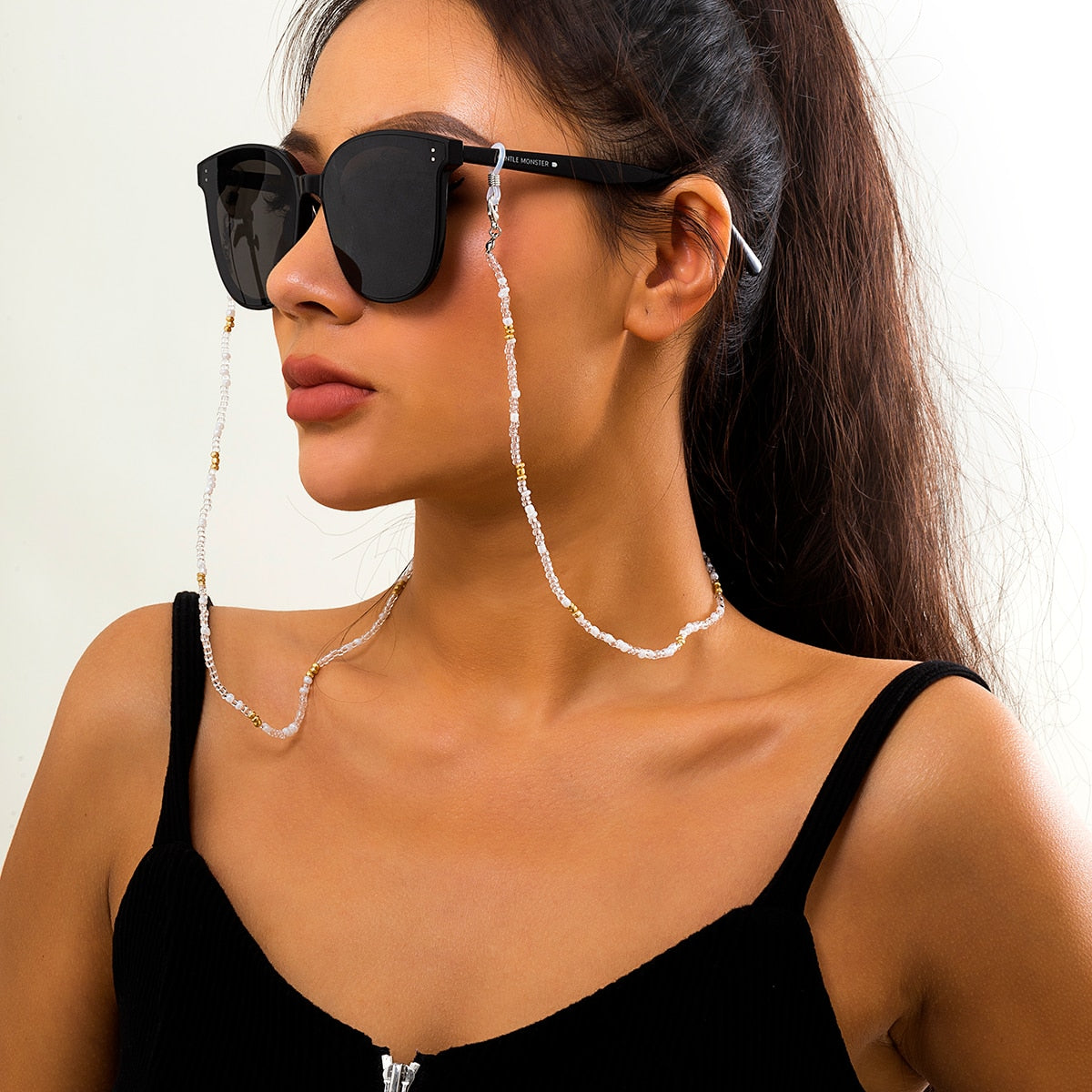 Aveuri  Minimalism Acrylic Seed Beaded Mask Glasses Chain For Women Sunglasses Holder Necklace Eyewear Retainer Accessories New