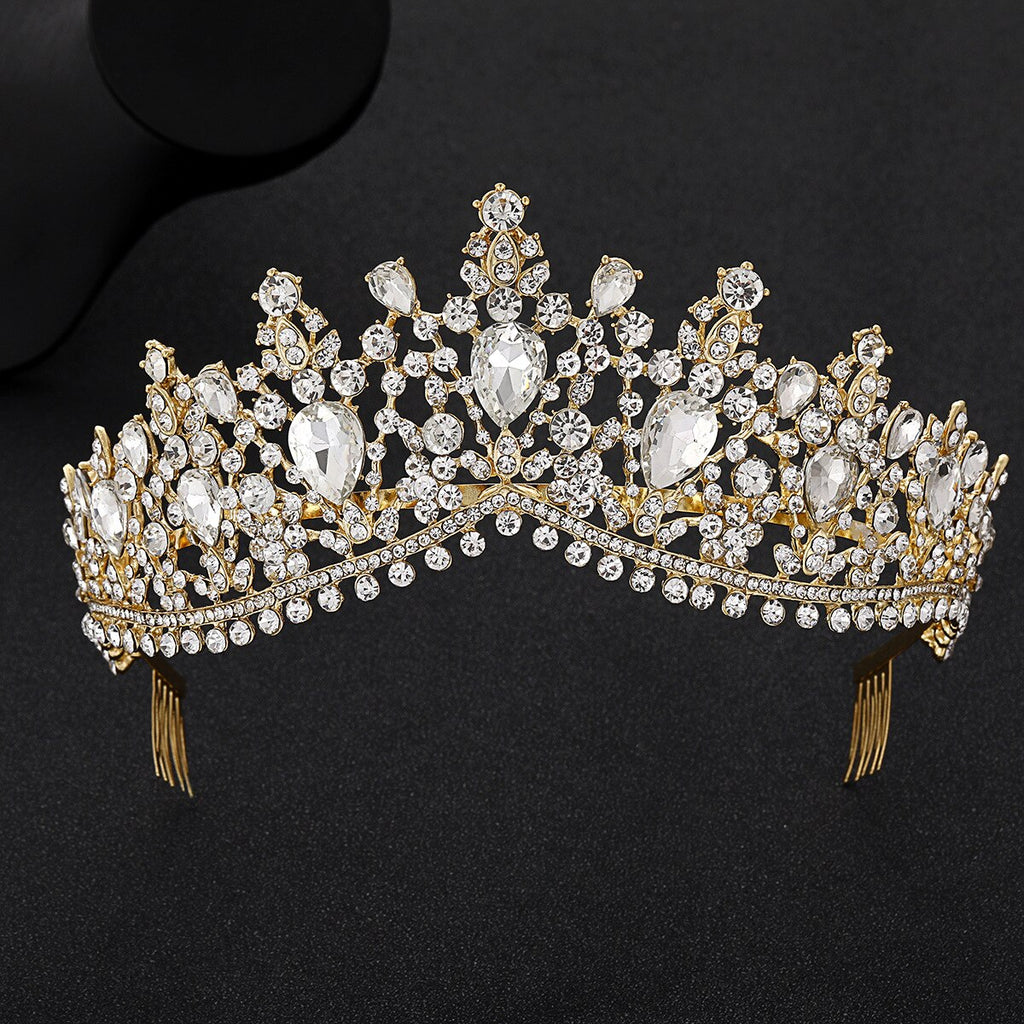 Aveuri Hairbands Wedding Jewelry Engagement Hair Accessories for Women Bridesmaids Vintage Crown Headpiece YQ28