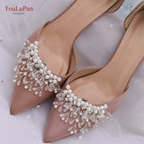 Aveuri X13 1 Pair Rhinestone Pearl Shoe Clips Crystal Charm Flower Decorative Shoe Clips Fashion Wedding Shoes Accessories