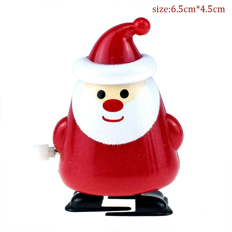 Christmas Gift Funny Wind Up Toy Santa Claus Elk Snowman Christmas Kindergarten Gift Merry Christmas Decor For Kids Xmas Gifts Favor 2022