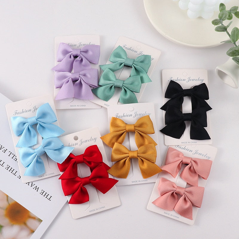 Back to school 2023 AVEURI Cute Girls Bow Flowers Hairpins Hair Bands Hair Accessories Ponytail Holder Hair Clips Barrettes Kids Sweet Fashion Ornaments