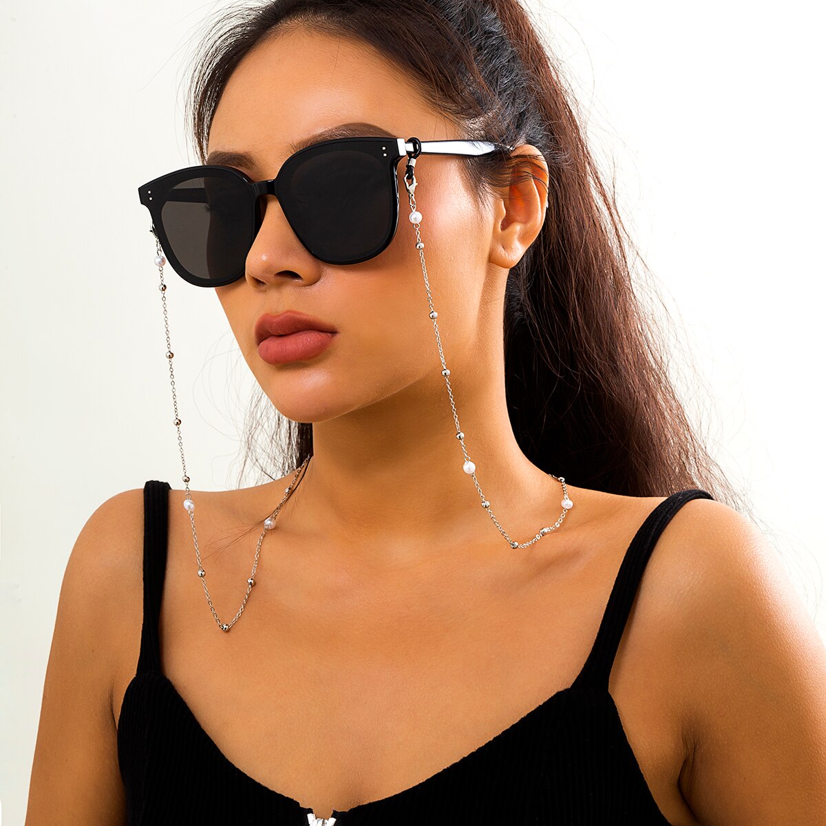 Aveuri  Minimalism Acrylic Seed Beaded Mask Glasses Chain For Women Sunglasses Holder Necklace Eyewear Retainer Accessories New