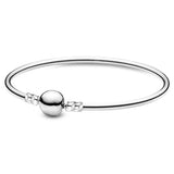 Christmas Gift Classic Series Silver Plated Heart Bracelets Bangles Fit Original Beads Charms Brand Bracelet For Women DIY Jewelry Gift