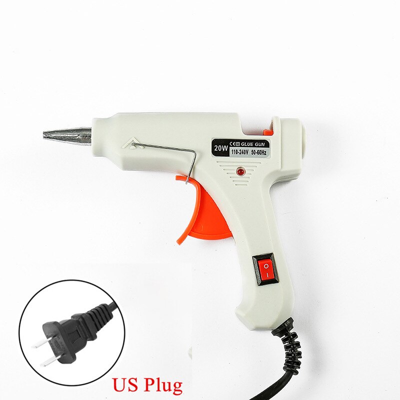 Aveuri 20W Professional High Temp Hot Melt Glue Gun Graft Repair Heat Pneumatic DIY Tools Glue For 7 mm Glue Stick resin tools