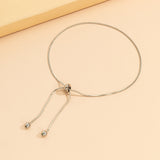 Aveuri Adjustable Chain Anklet Bracelet for Women Vintage Fashion Simple Thin Chain Anklet Female Foot Beach Jewelry 2023 Gift