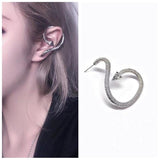 Aveuri 2023 New Fashion Vintage Punk Twining Snake-Shaped Exaggerated Earrings Men And Women Personality Exaggerated Gothic Party Jewelry
