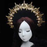 DIY Material package Gothic Lolita  Crown Headband Gorgeous Vintage Mary Baroque Tiara Headwear parts korean kawaii accessories