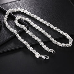 Aveuri  alloy 20/24 Inch 5mm Faucet Chain Necklace For Women Man Fashion Wedding Engagement Charm Jewelry