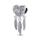 Silver Color charms beads fit Pandach original bracelet women Silver Color black pendant series diy jewelry hot sale 2023