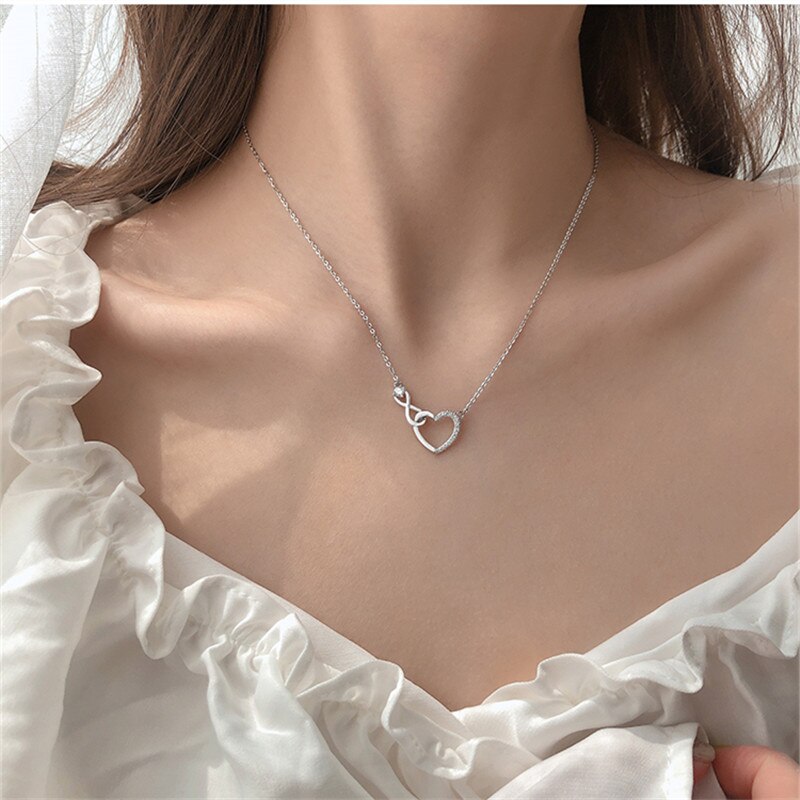Christmas Gift Cross Heart Shape Charm Necklace Pendant Christmas Jewelry For Women Wedding Choker dz230