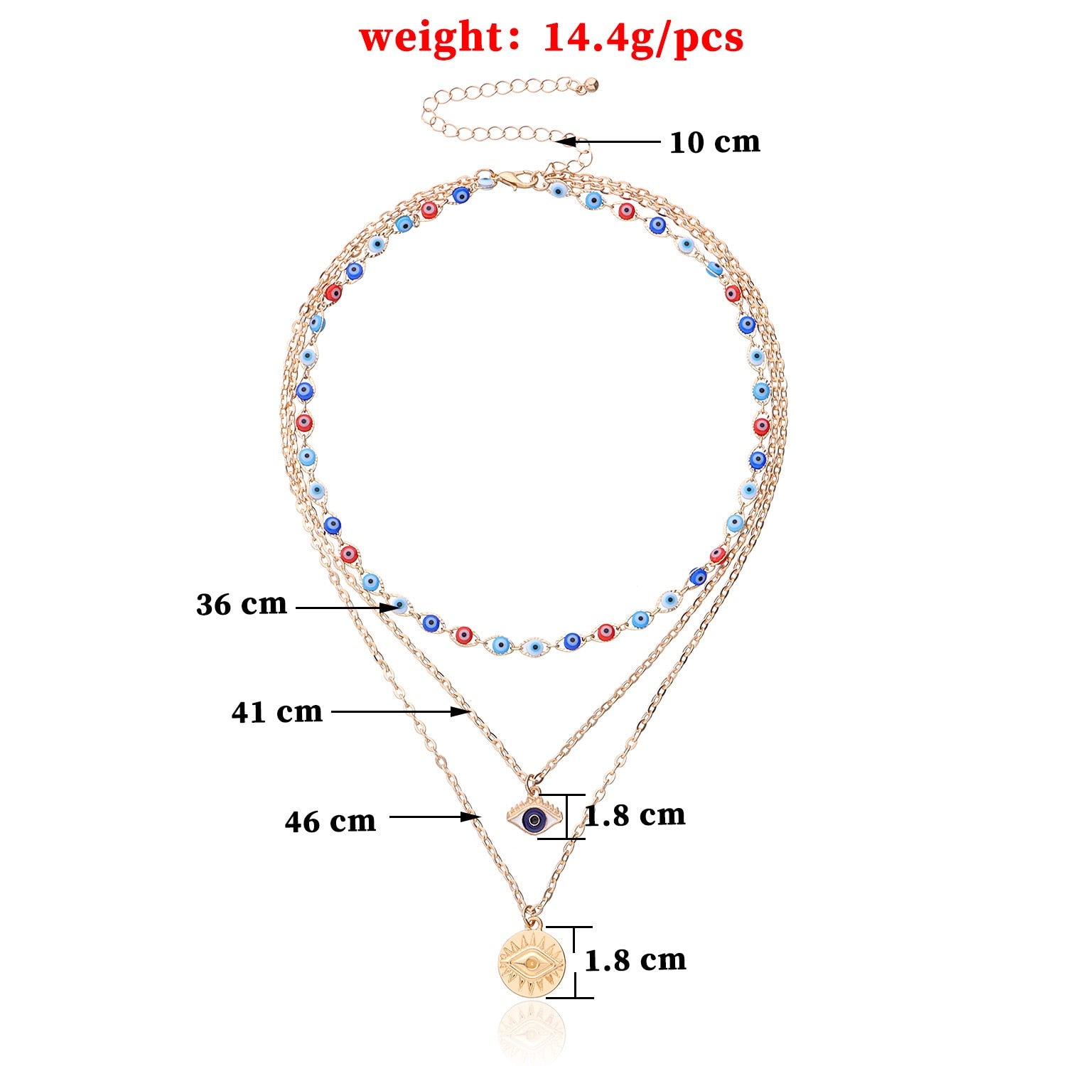 Vintage Evil Eyes Necklace For Women Bohemian Multilayer Devil Choker Pendant Necklaces Charm Collar Beads Party Jewelry Gift